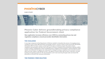 Phoenix Cyber| Resources | Federal Agency Privacy Compliance Case Study